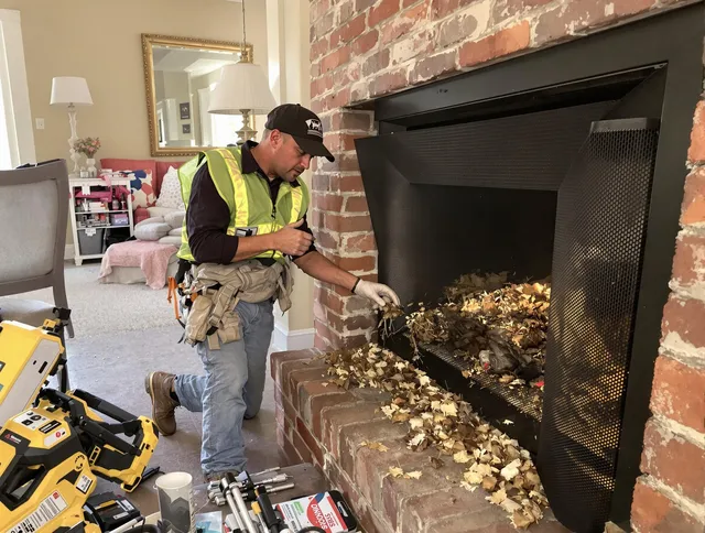 Safe screening installation by Plymouth Chimney Sweep in Plymouth, CT