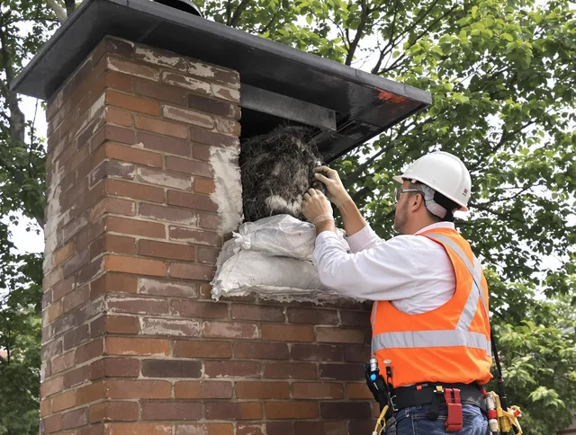 Humane removal of debris and animals by Plymouth Chimney Sweep in Plymouth, CT