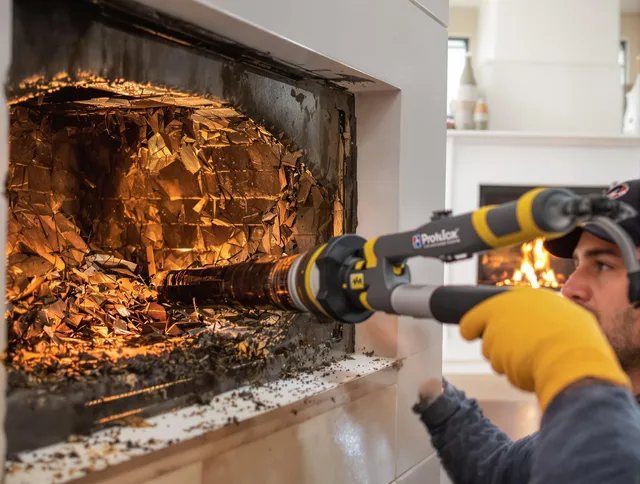 Professional chimney cleaning by Plymouth Chimney Sweep in Plymouth, CT