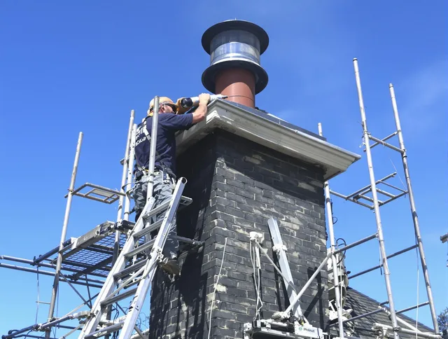 Sturdy chimney crown finished by Plymouth Chimney Sweep in Plymouth, CT