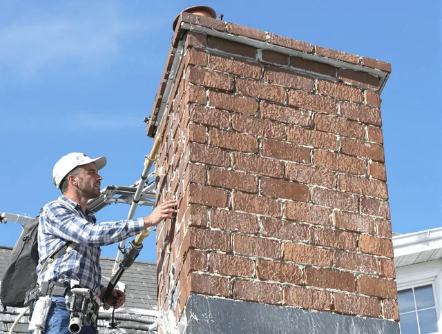Brickwork for a chimney rebuild by Plymouth Chimney Sweep in Plymouth, CT