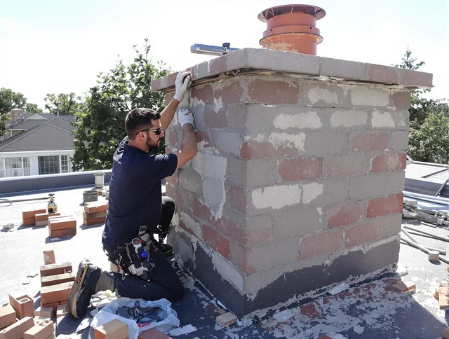 Advanced chimney repair process by Plymouth Chimney Sweep in Plymouth, CT