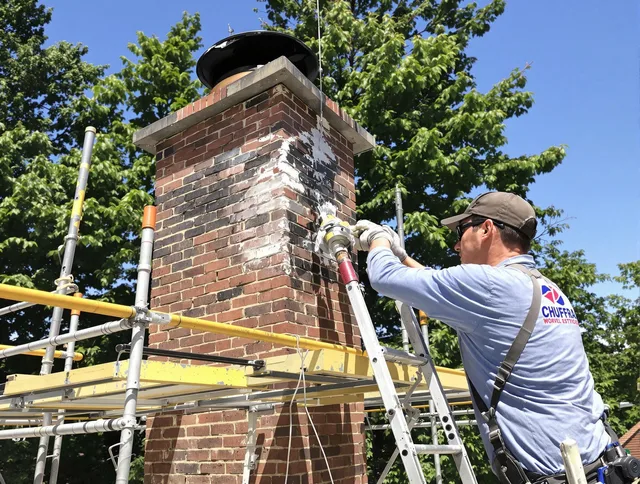 Structural chimney repair by Plymouth Chimney Sweep in Plymouth, CT