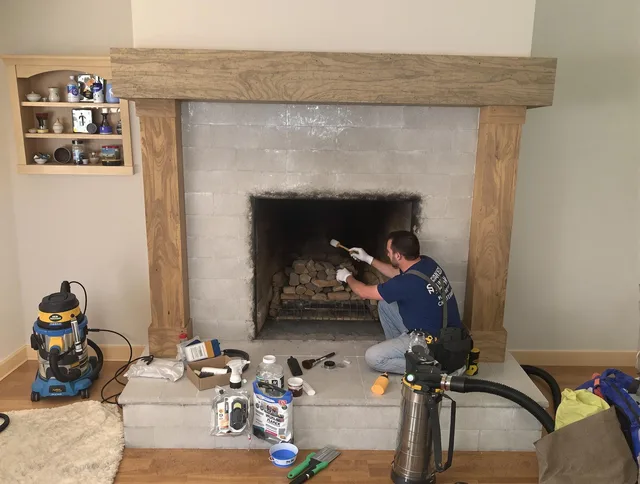 Detailed creosote removal process by Plymouth Chimney Sweep in Plymouth, CT